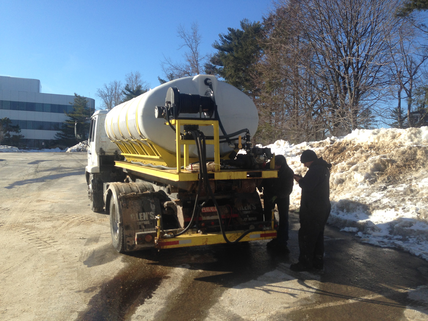 snow removal commercial melting plowing